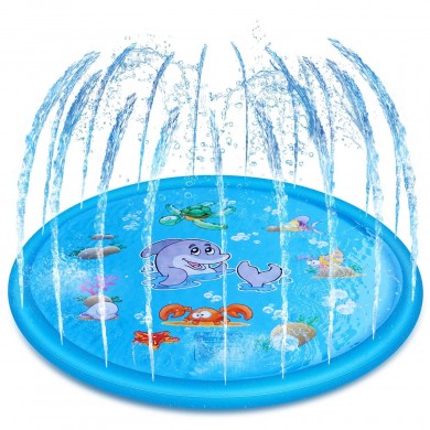 WISTIC 100/150/170cm Inflatable Outdoor Sprinkle Pad Summer Water Spray Carpet Toy